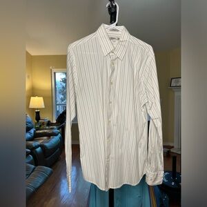 Fitted Express 1MX stretch cotton Men’s dress shirt, L